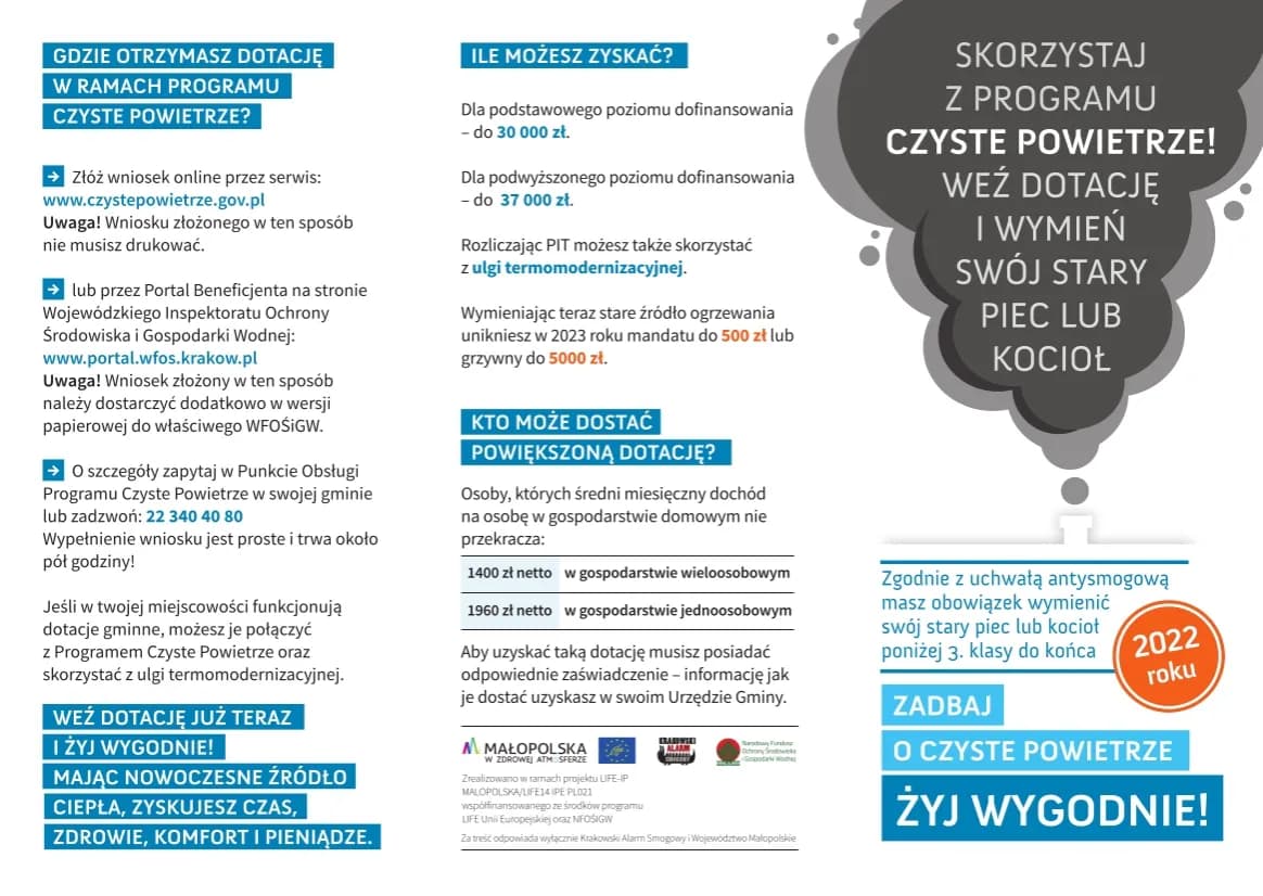 Czyste powietrze podwyższony poziom dofinansowania – sprawdź, kto może skorzystać