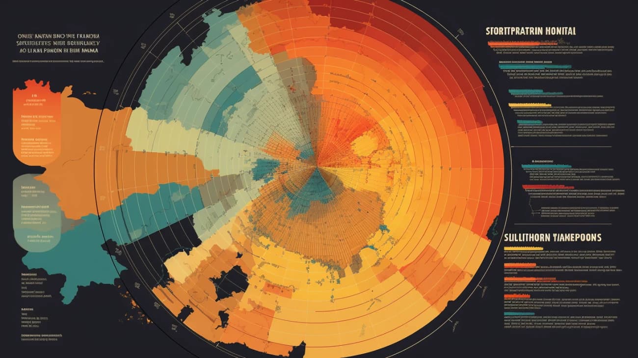 Mapa nasłonecznienia w Polsce - Dni słoneczne w poszczególnych miesiącach