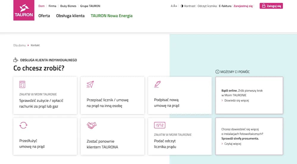 Infolinia Tauron: Jak skontaktować się z obsługą klienta?
